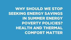 Addressing energy poverty: Prioritizing indoor comfort and well-being